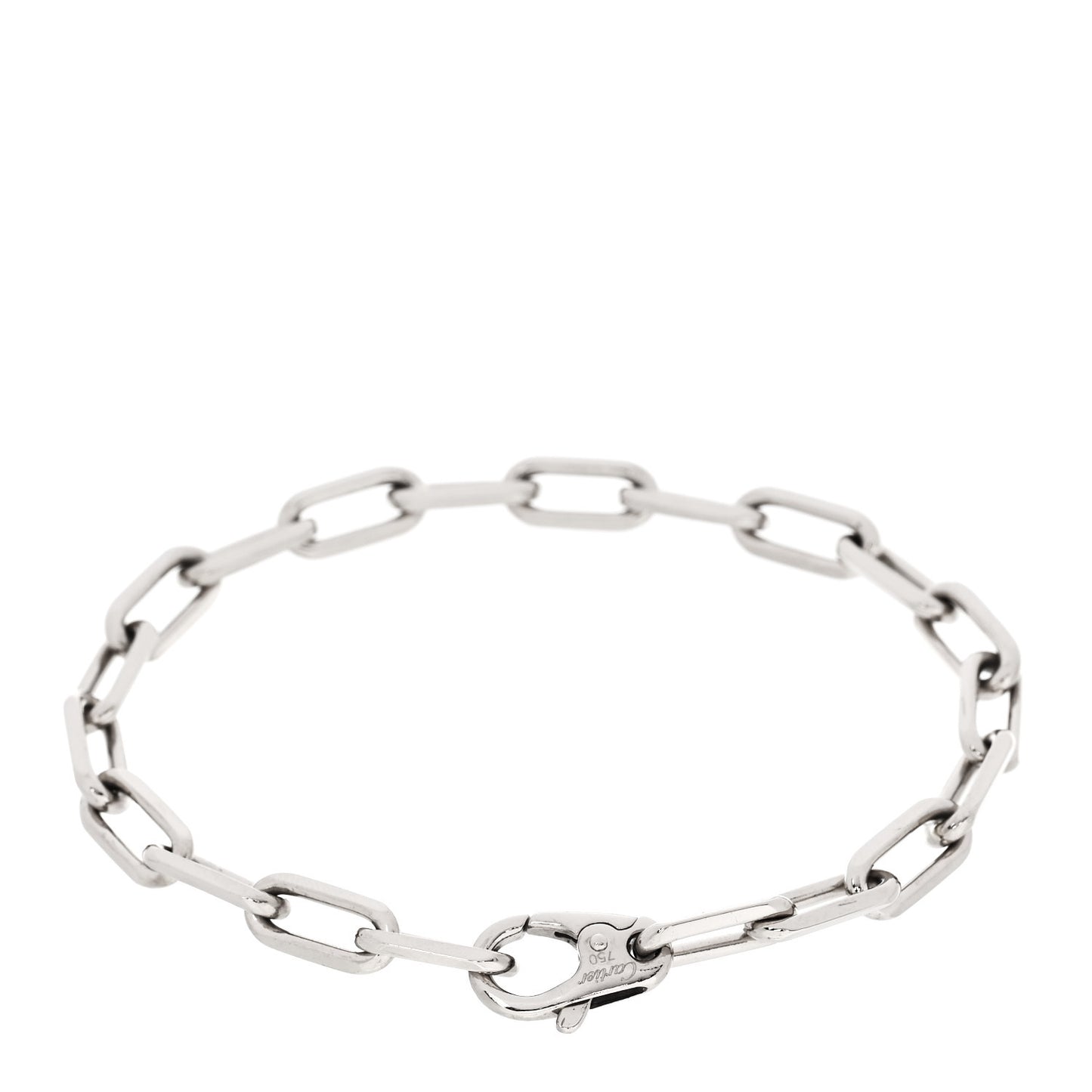 18K White Gold Santos de Cartier Bracelet