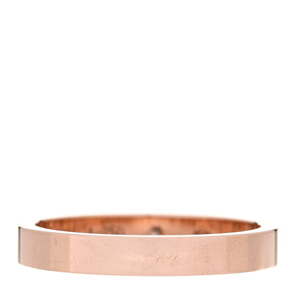 Cartier 18K Pink Gold Diamond 3mm C De Cartier Wedding Band Ring 56 7.75 3 of 7