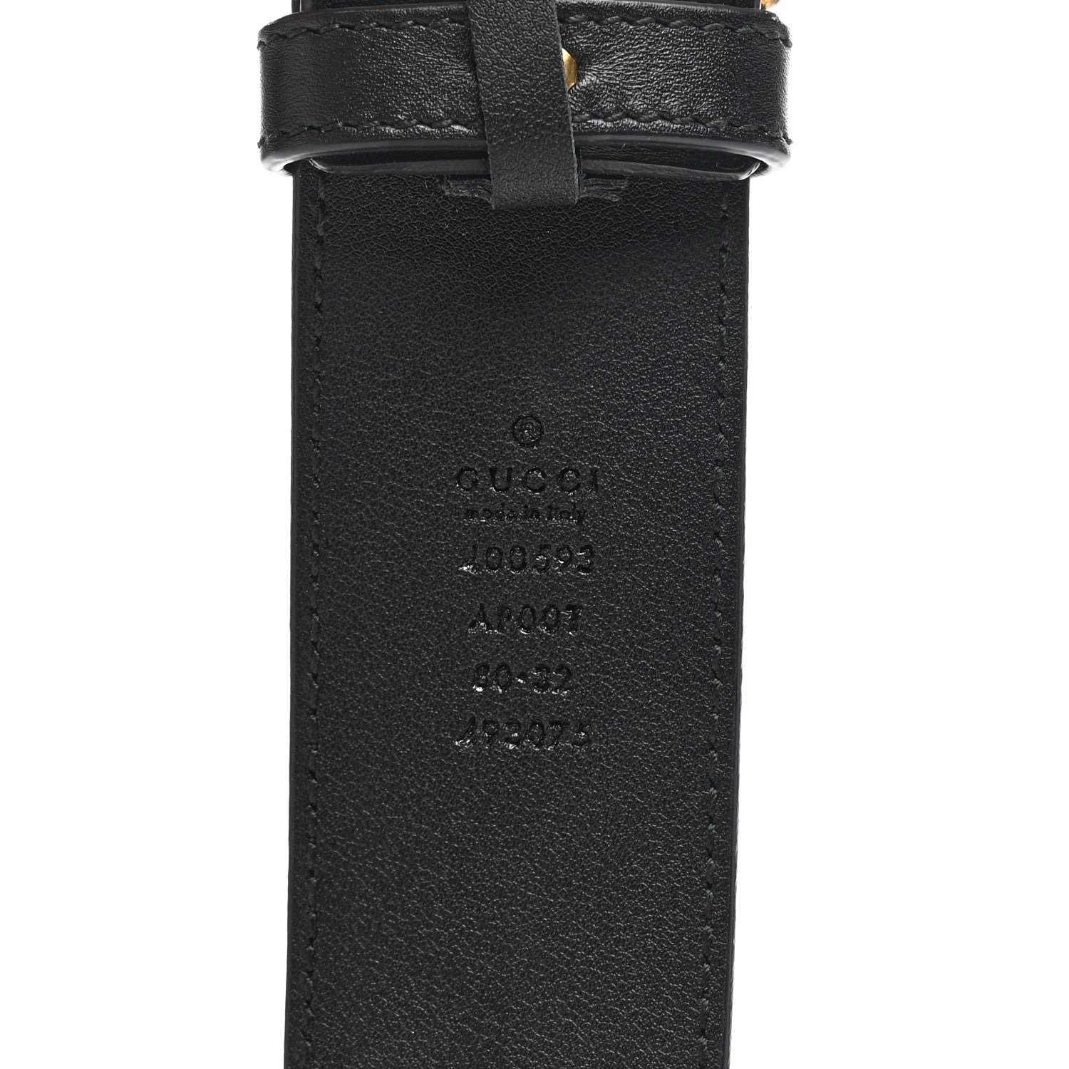 Gucci Calfskin Double G 40mm Belt 80 32 Black 3 of 5