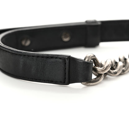 Chanel Calfskin Pleated Small Boy In Rome Flap Black White 14 of 15