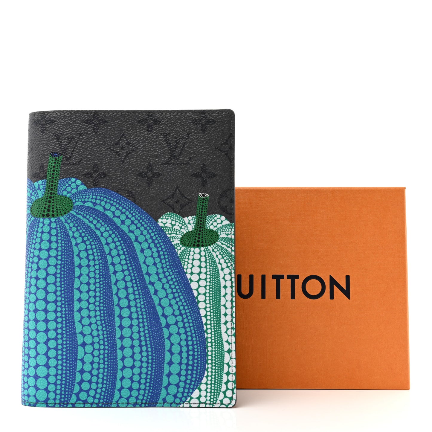 LV X YK Monogram Eclipse Reverse Pumpkin Notebook Cover Multicolor