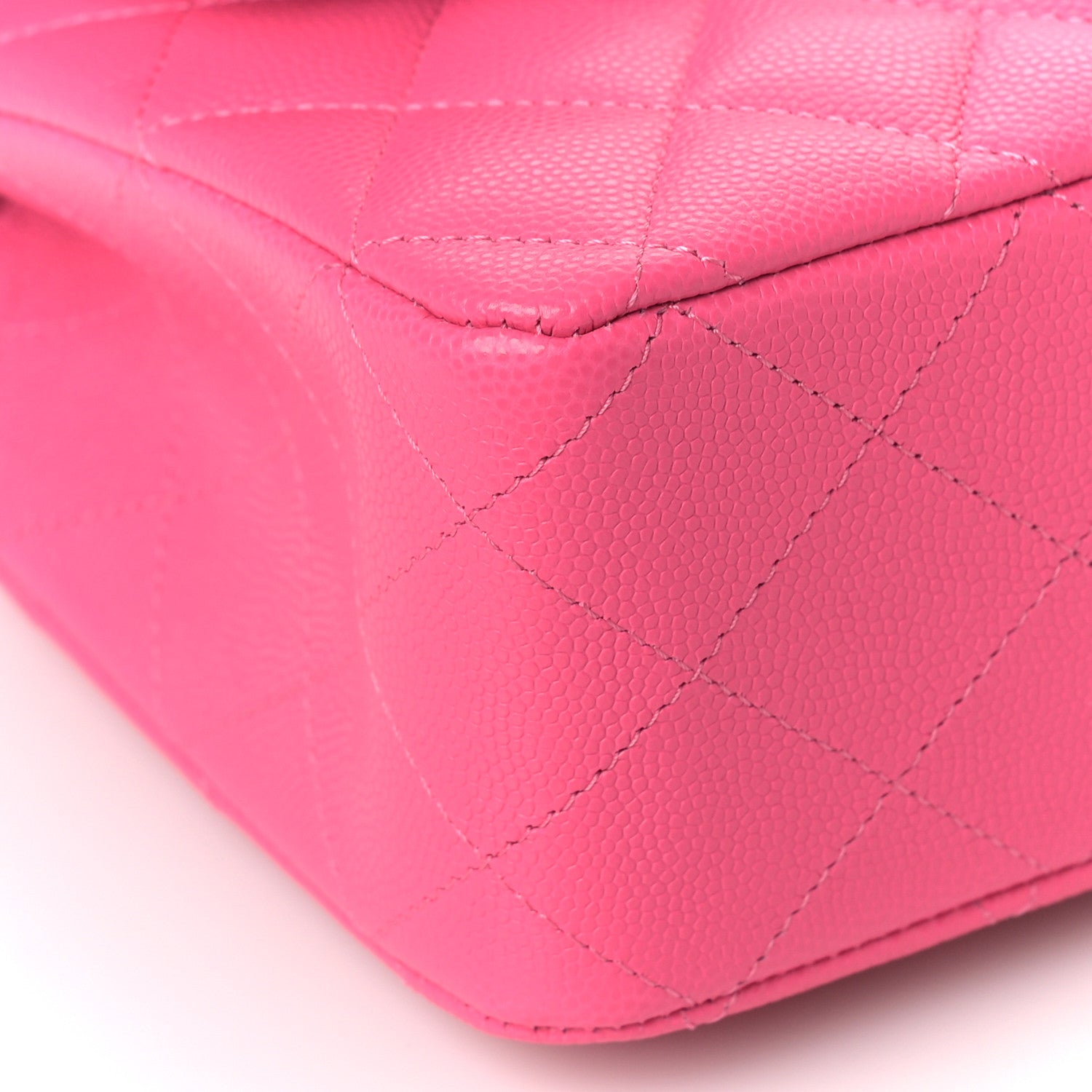 Chanel Caviar Quilted Medium Double Flap Pink 8 of 10