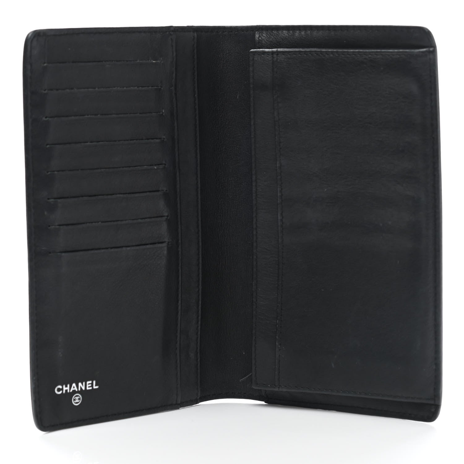 Chanel Caviar Timeless CC Yen Wallet Black 5 of 9