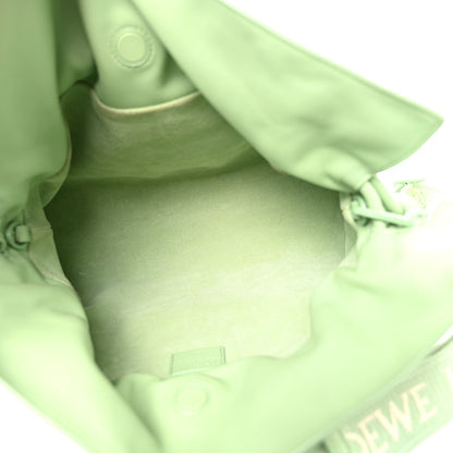 Loewe Nappa Calfskin Flamenco Knot Clutch Green 5 of 9