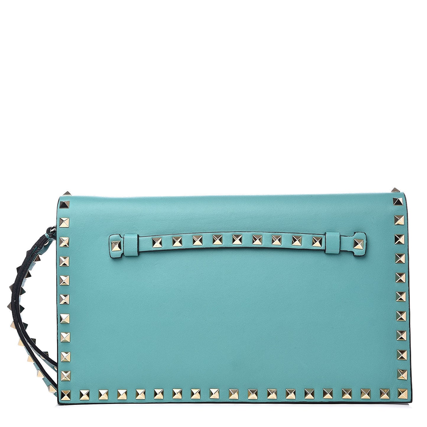 Nappa Rockstud Wristlet Clutch Colibri