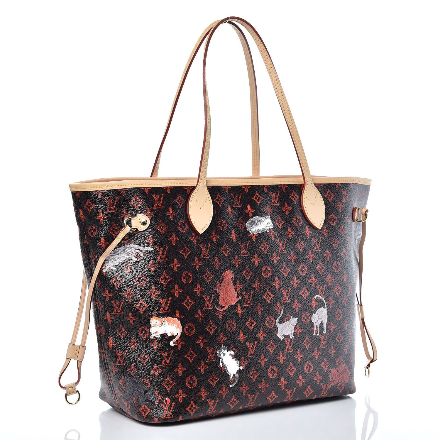 Louis Vuitton Catogram Neverfull MM Marron 4 of 8