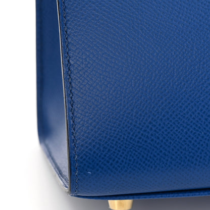 Hermes Epsom Birkin Sellier 25 Bleu France 11 of 12