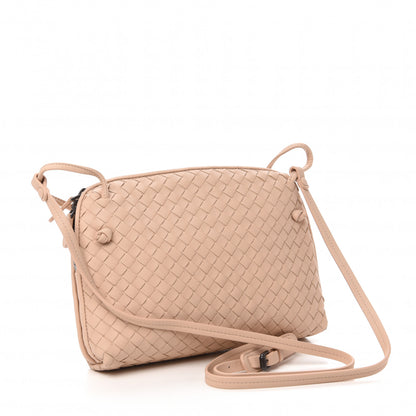 Bottega Veneta Nappa Intrecciato Nodini Crossbody Messenger Nude 3 of 10
