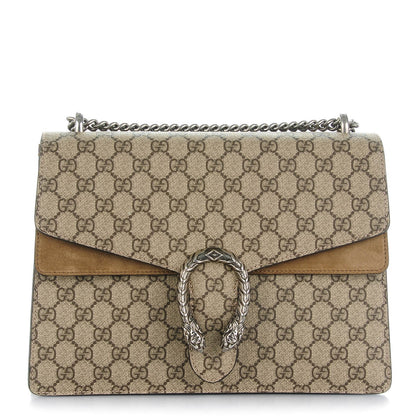 Gucci GG Supreme Monogram Medium Dionysus Shoulder Bag Taupe 1 of 7