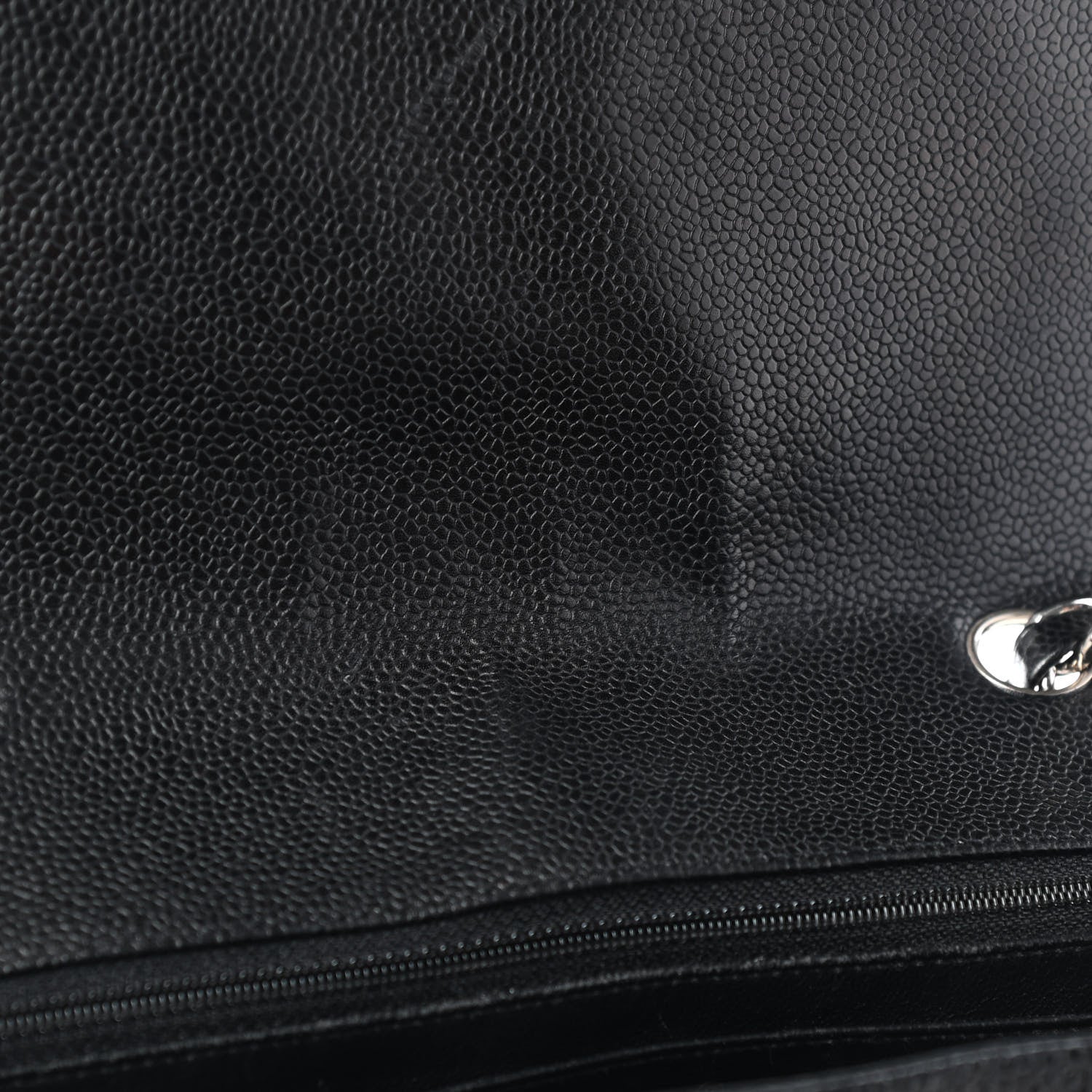 Chanel Caviar Quilted Jumbo Single Flap Black 9 of 11