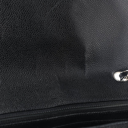 Chanel Caviar Quilted Jumbo Single Flap Black 9 of 11
