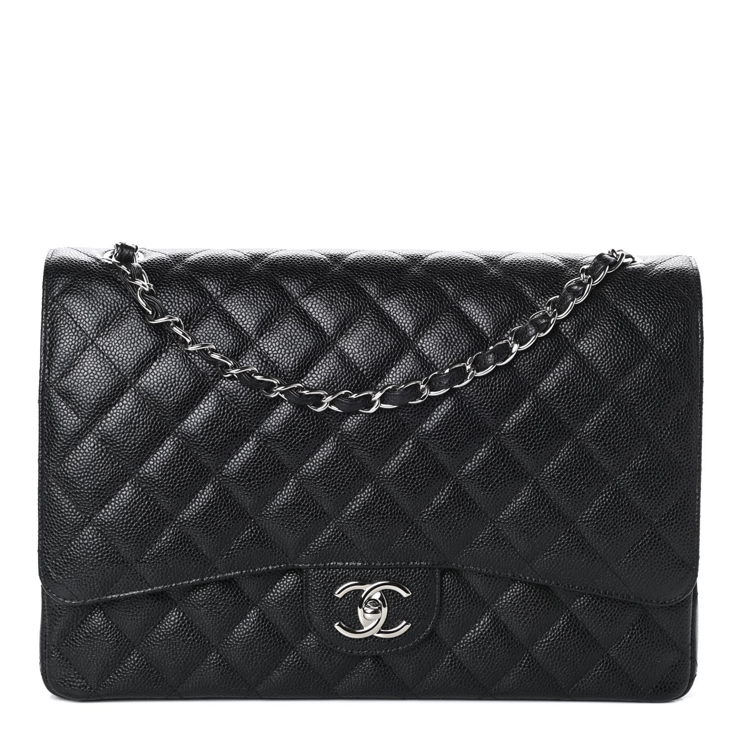 Chanel Caviar Quilted Maxi Double Flap Black 1 of 10