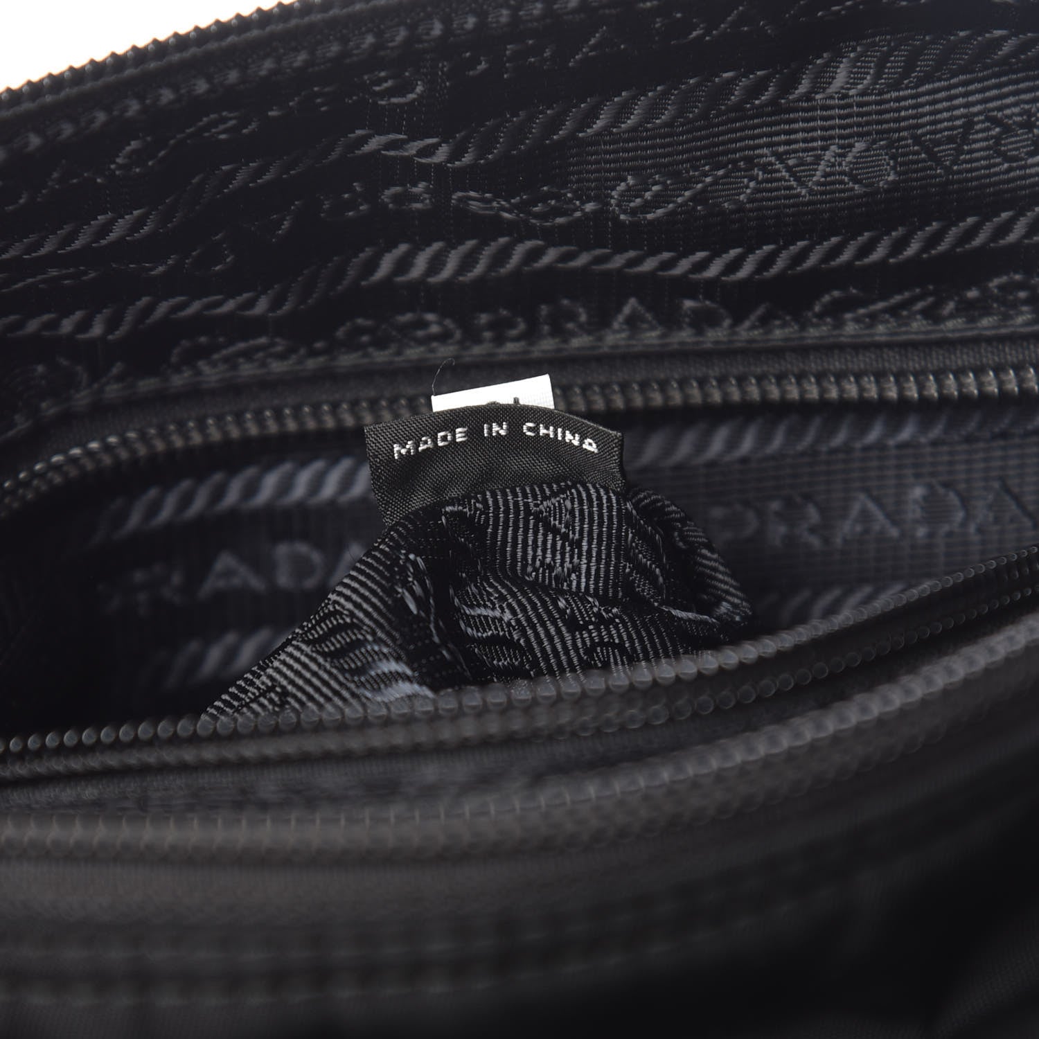 Prada Nylon Flat Messenger Bag Black 7 of 10