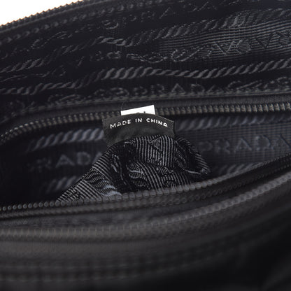 Prada Nylon Flat Messenger Bag Black 7 of 10