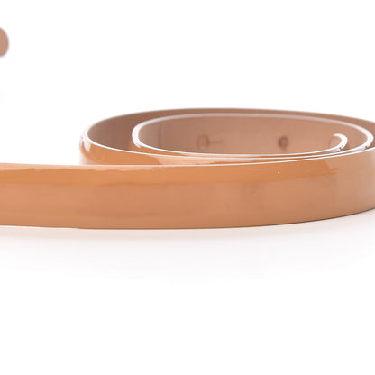 Chanel Patent CC Logo Skinny Belt 95 38 Beige 10 of 12