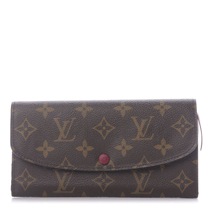 Louis Vuitton Monogram Emilie Wallet Fuchsia 1 of 10