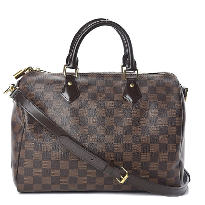 Louis Vuitton Damier Ebene Speedy Bandouliere 30 1 of 10