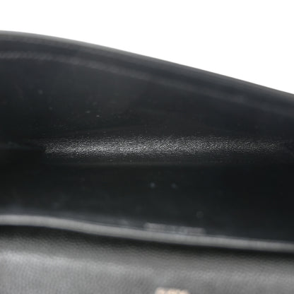 Saint Laurent Grain de Poudre Uptown Chain Wallet Black 6 of 12