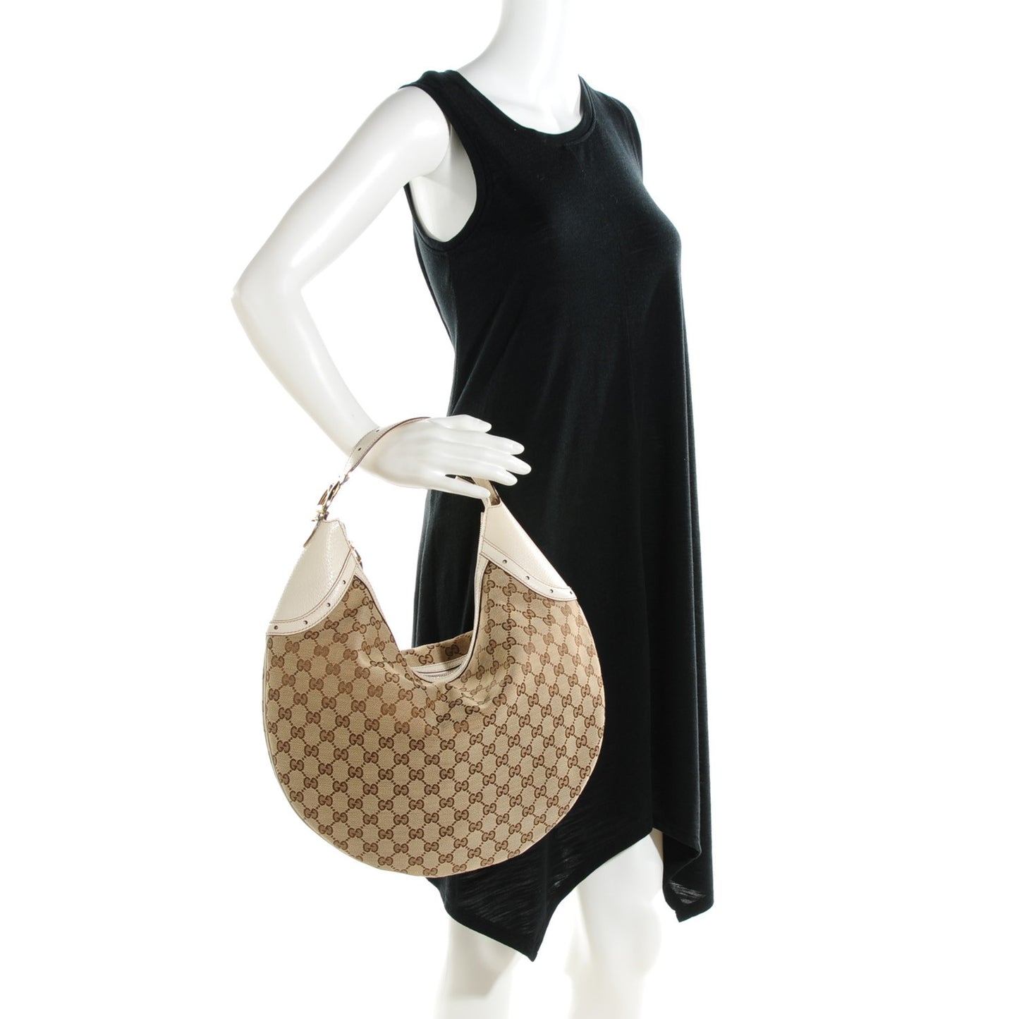 Monogram Glam Hobo Off White