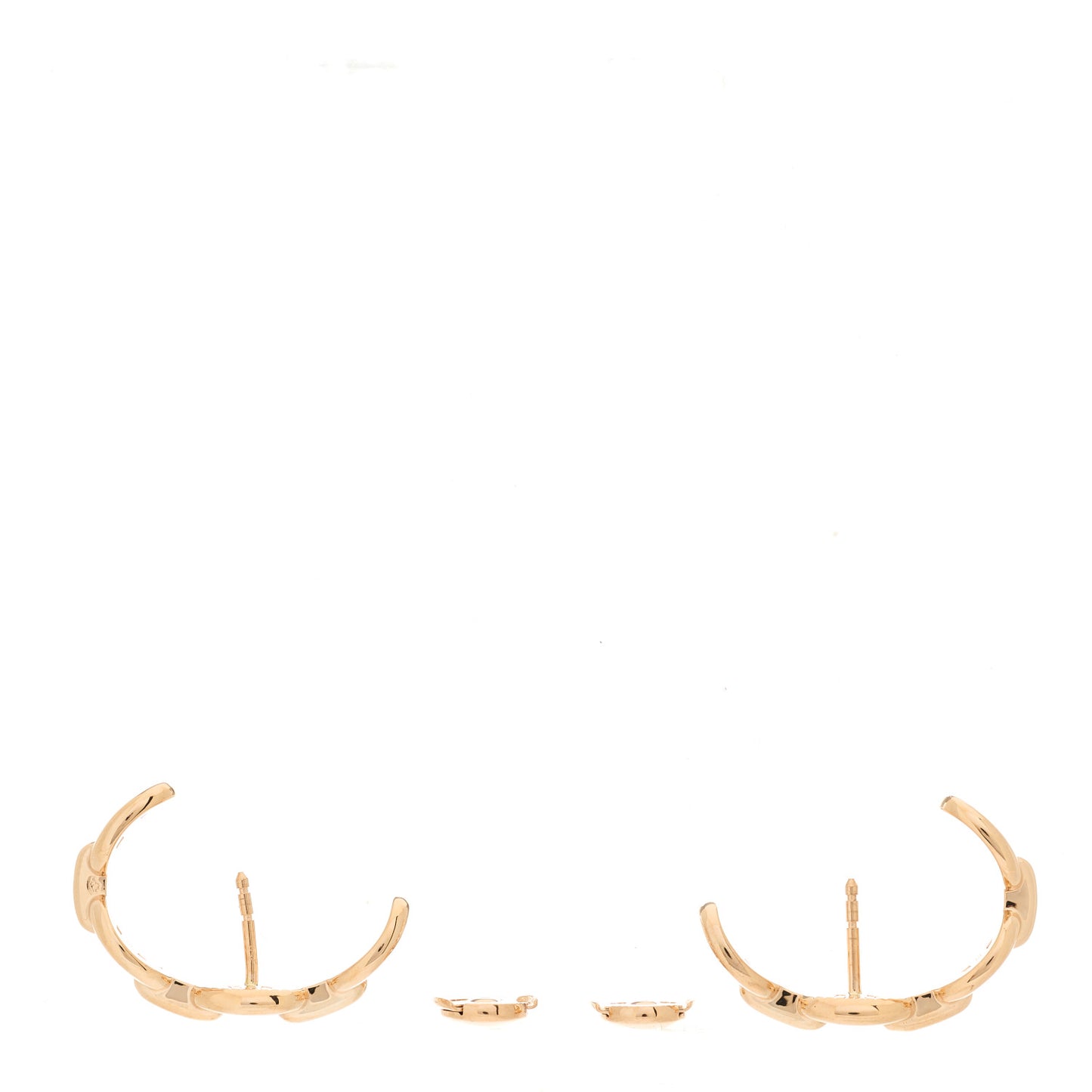 18K Rose Gold Chaine d'Ancre Enchainee Earrings
