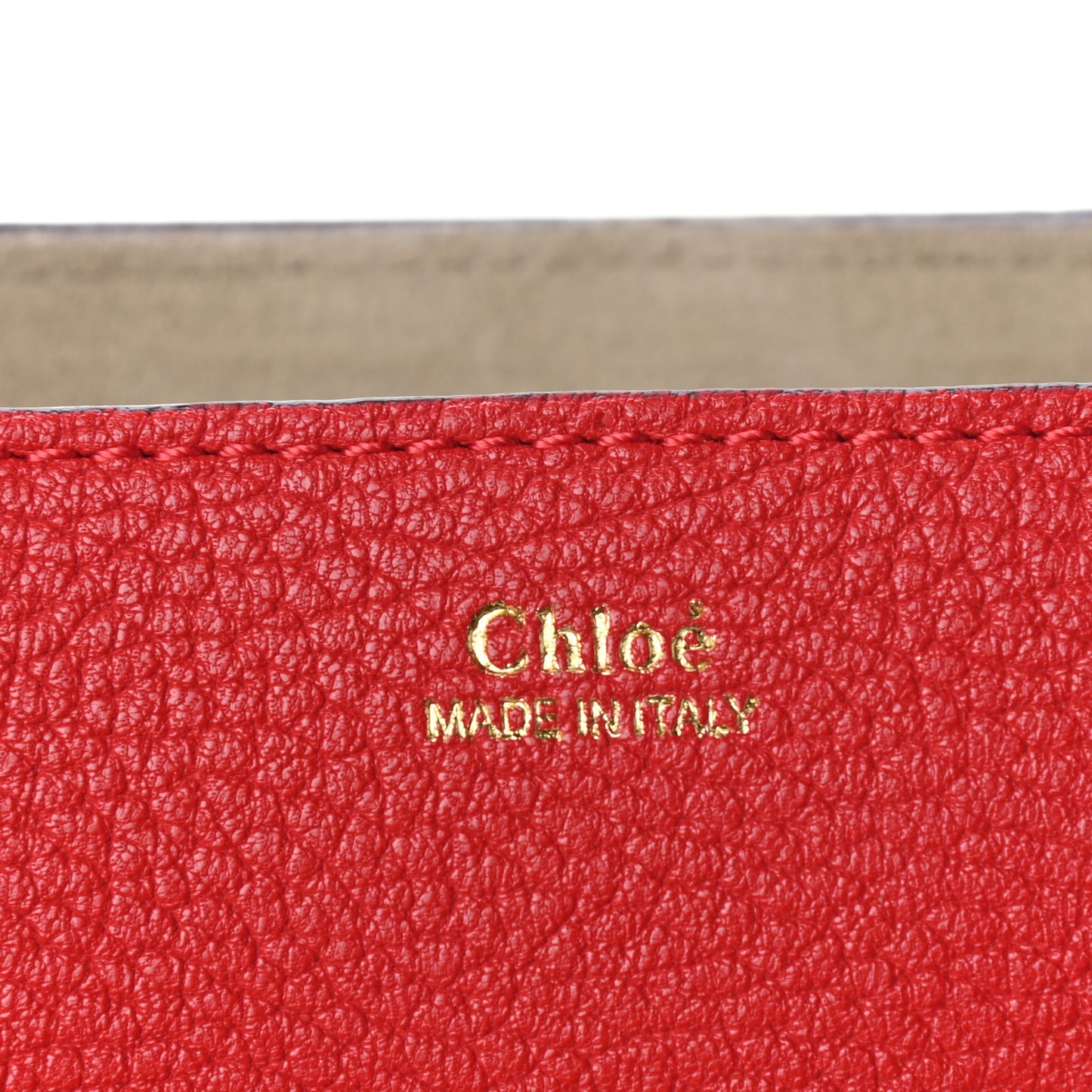 Grained Lambskin Drew Shoulder Bag Plaid Red