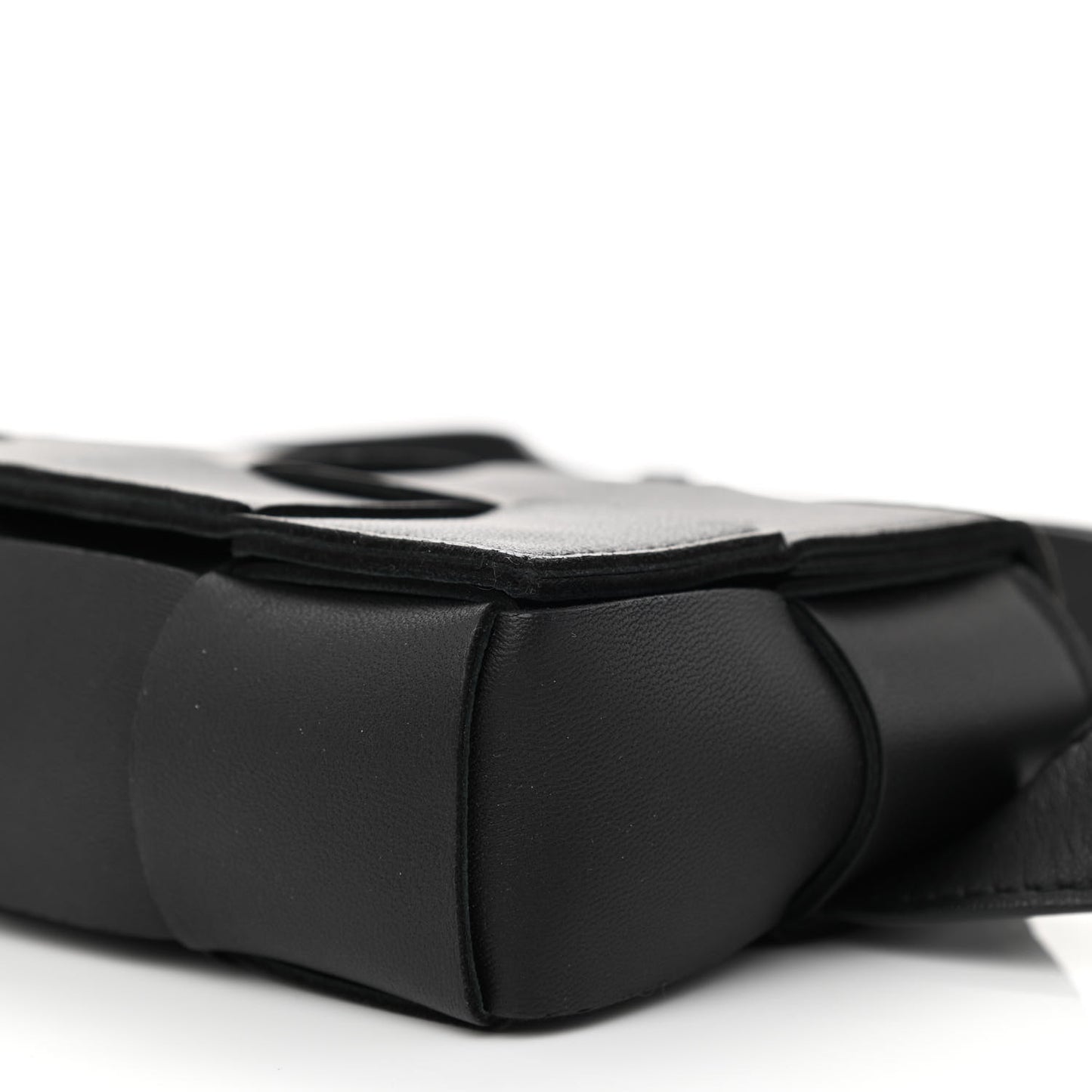 Nappa Maxi Intreccio The Belt Cassette Bag Black