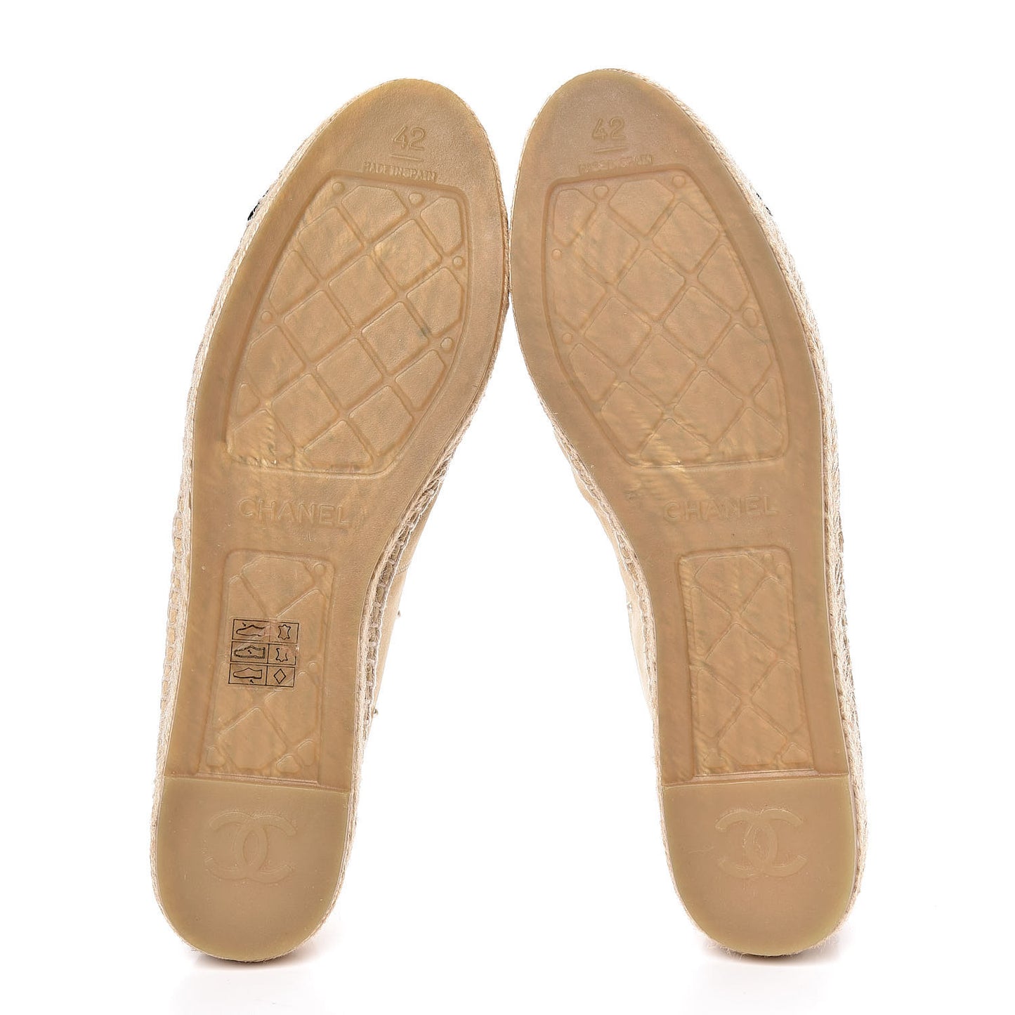 Suede Pearl CC Espadrilles 42 Beige Black