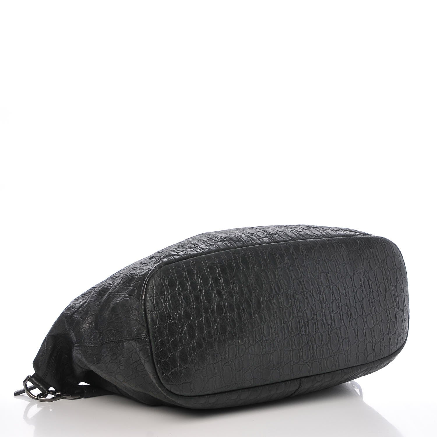 Givenchy Calfskin Crocodile Embossed Large Nightingale Black 4 of 8