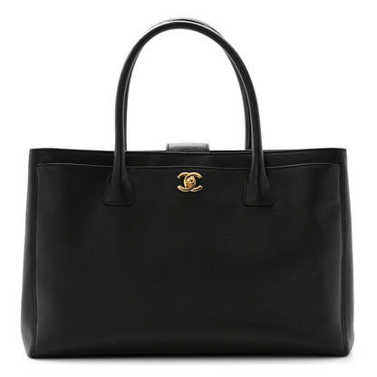 Chanel Calfskin Cerf Executive Shopper Tote Black 1 of 21