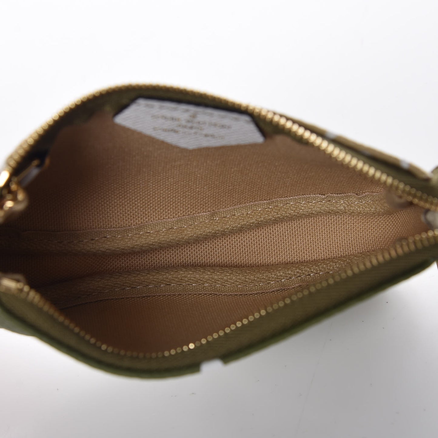 Monogram Giant Micro Pochette Accessories Kaki White