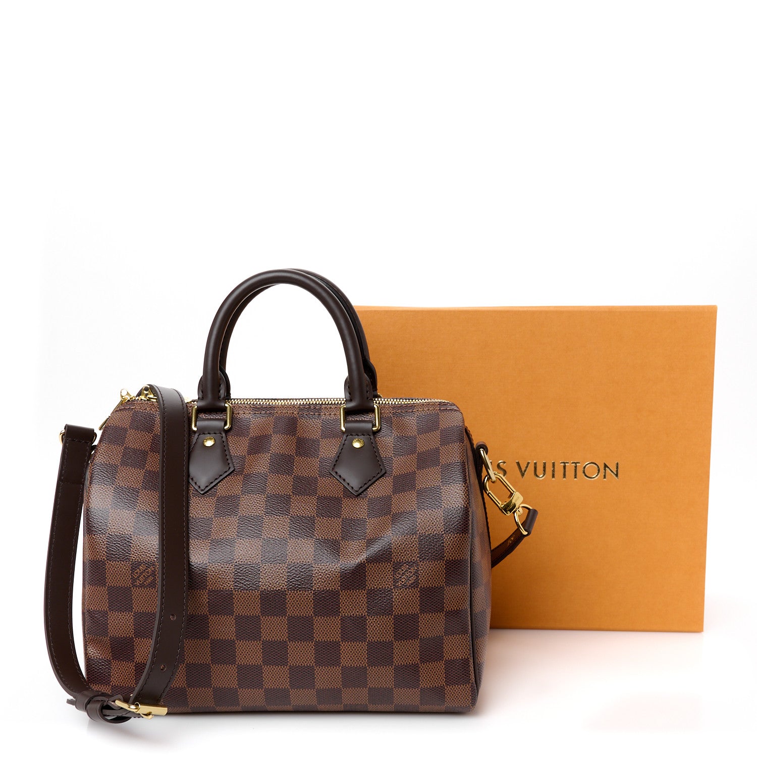 Louis Vuitton Damier Ebene Speedy Bandouliere 25 13 of 13