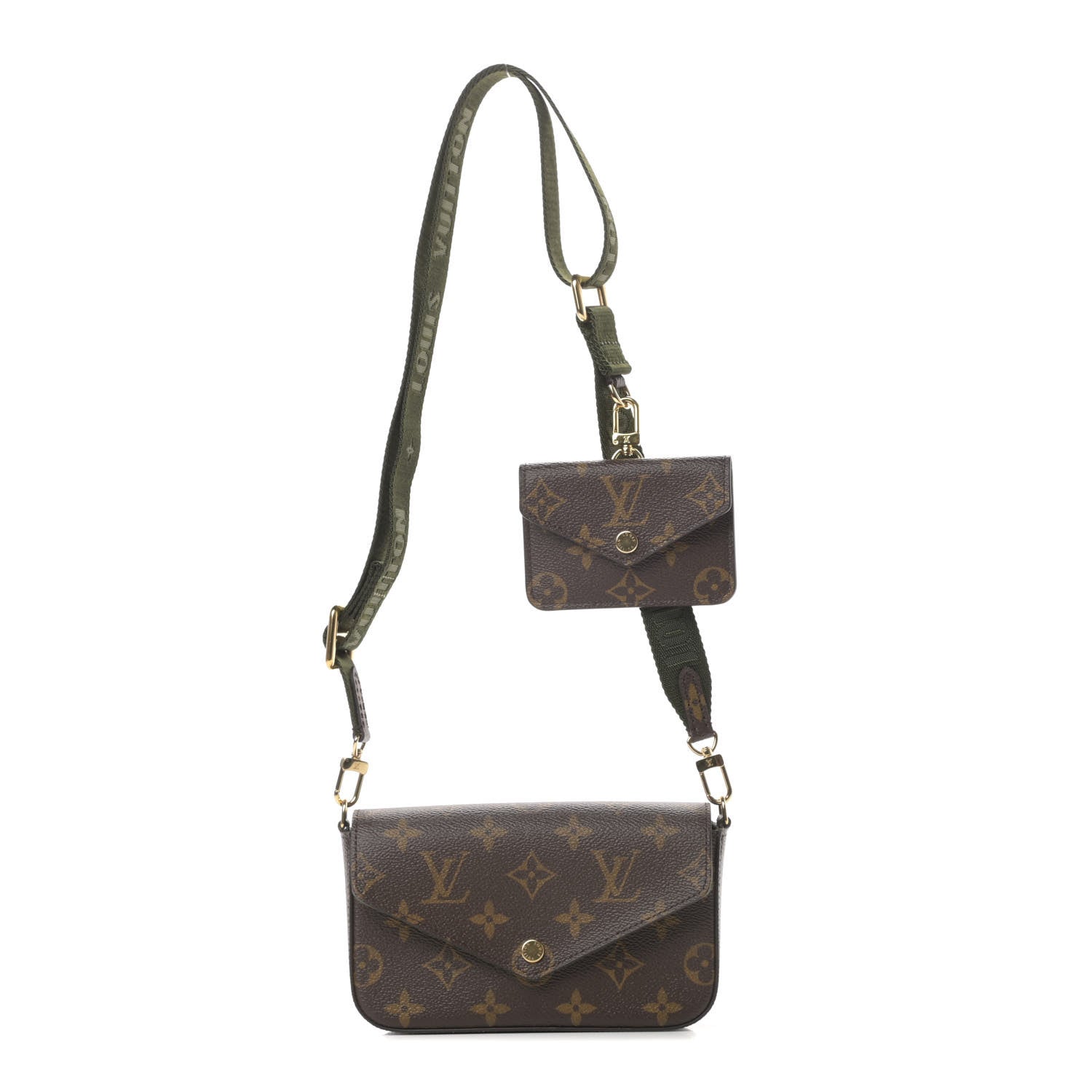 Louis Vuitton Monogram Felicie Strap & Go Kaki 1 of 11