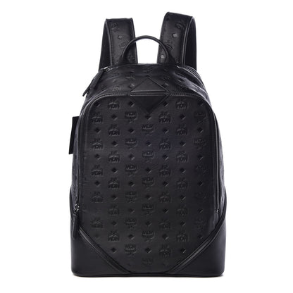 MCM Calfskin Ottomar Monogram Duke Backpack Black 1 of 8