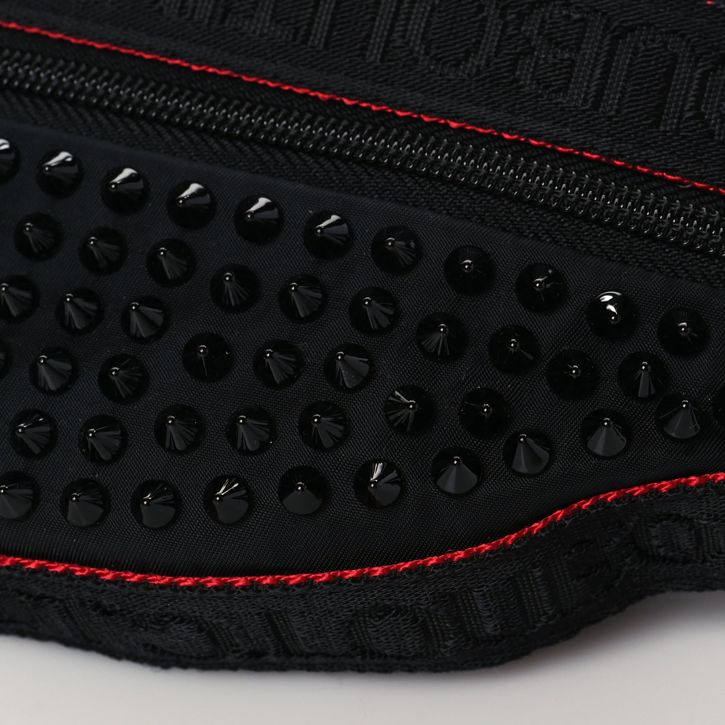 Calfskin Spiked Paris NYC Belt Bag Black