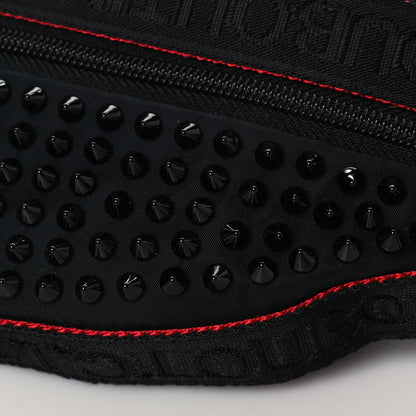 Christian Louboutin Calfskin Spiked Paris NYC Belt Bag Black 9 of 9
