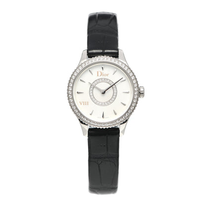 Christian Dior Stainless Steel Alligator Diamond Bezel 25mm Dior VIII Montaigne Quartz Watch 1 of 5