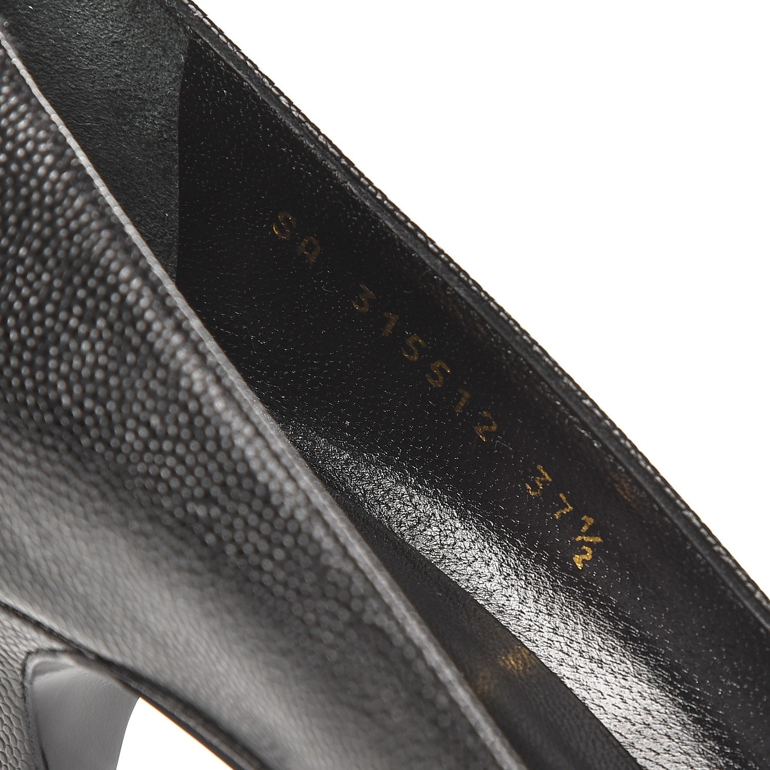 Saint Laurent Vernigolf Tribute Two 80 Platform Pumps 37.5 Black 8 of 9