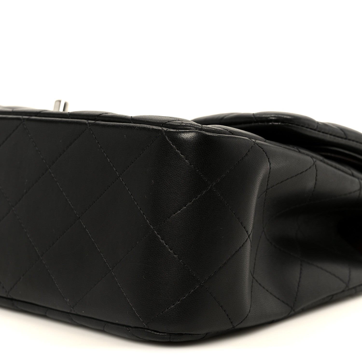 Chanel Lambskin Quilted Jumbo Double Flap Black 11 of 11