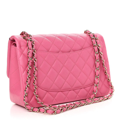Chanel Caviar Quilted Jumbo Double Flap Pink 2 of 8