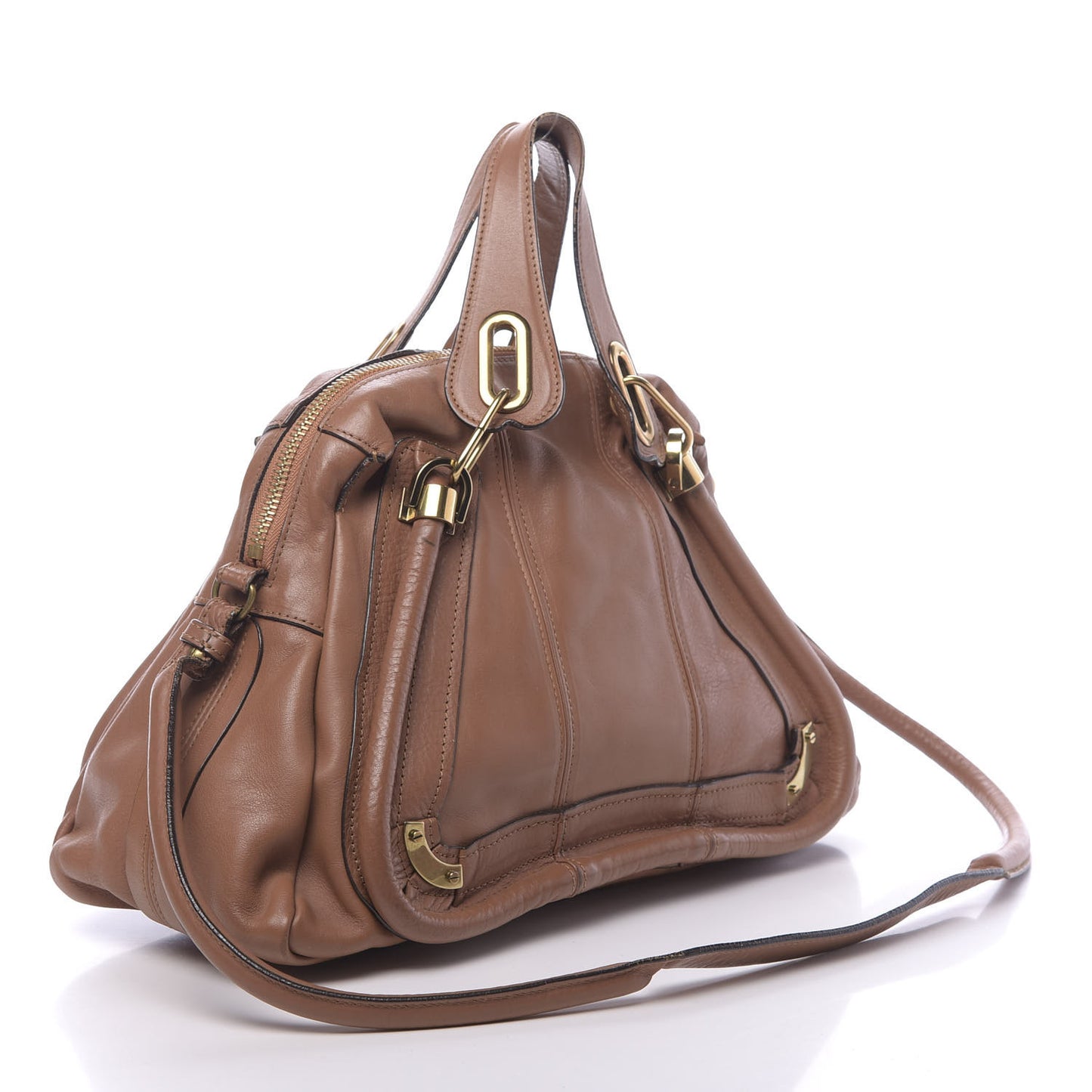 Calfskin Medium Paraty Speculoos Brown