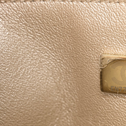 Chanel Metallic Goatskin Quilted Mini Rectangular Flap Gold 7 of 11