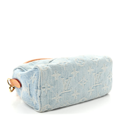 Louis Vuitton Monogram Denim Nano Speedy Sky Blue 4 of 9