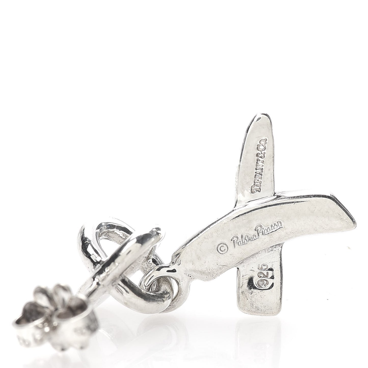 Sterling Silver Paloma Picasso Graffiti X Dangle Earrings