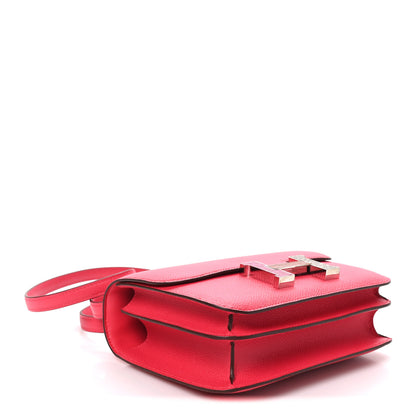 Hermes Epsom Shiny Alligator Lizard Constance 18 Rose Extreme Rose Poupre Etru Ombre 4 of 10