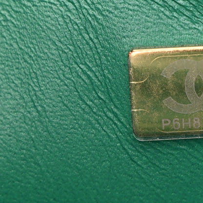 Chanel Iridescent Calfskin Quilted Mini Rectangular Flap Green 7 of 10