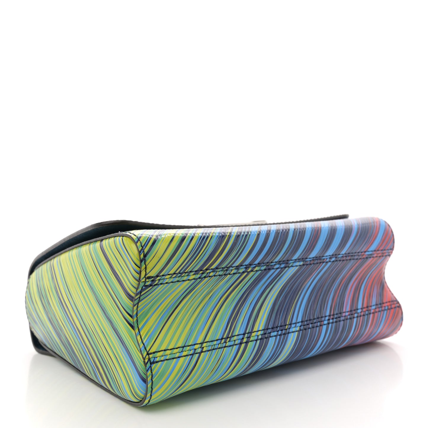Epi Tropical Twist Shoulder Bag MM Vert Rouge