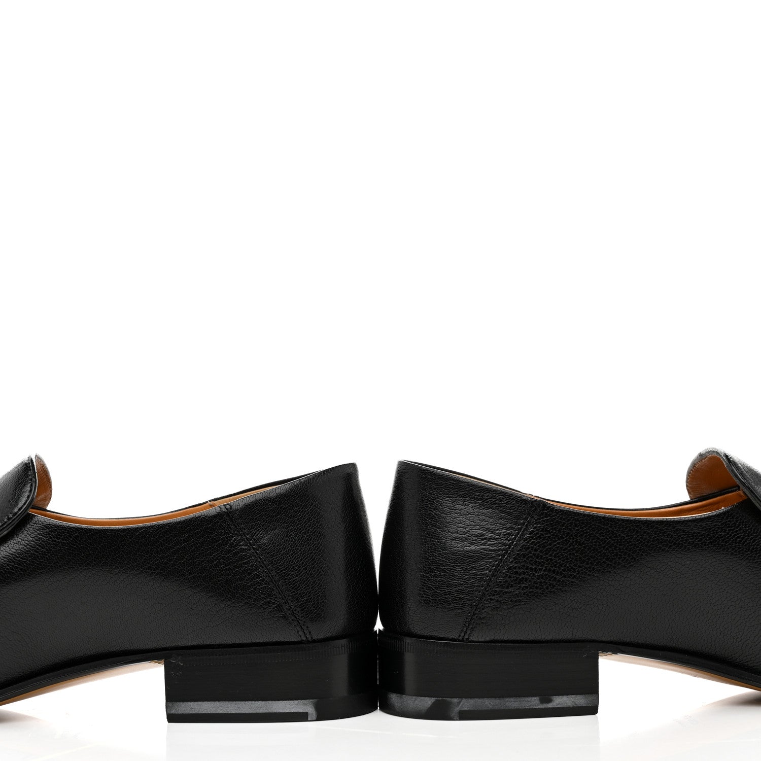 Gucci Goatskin Womens Horsebit Mid-Heel Loafers 40 Black 9 of 10