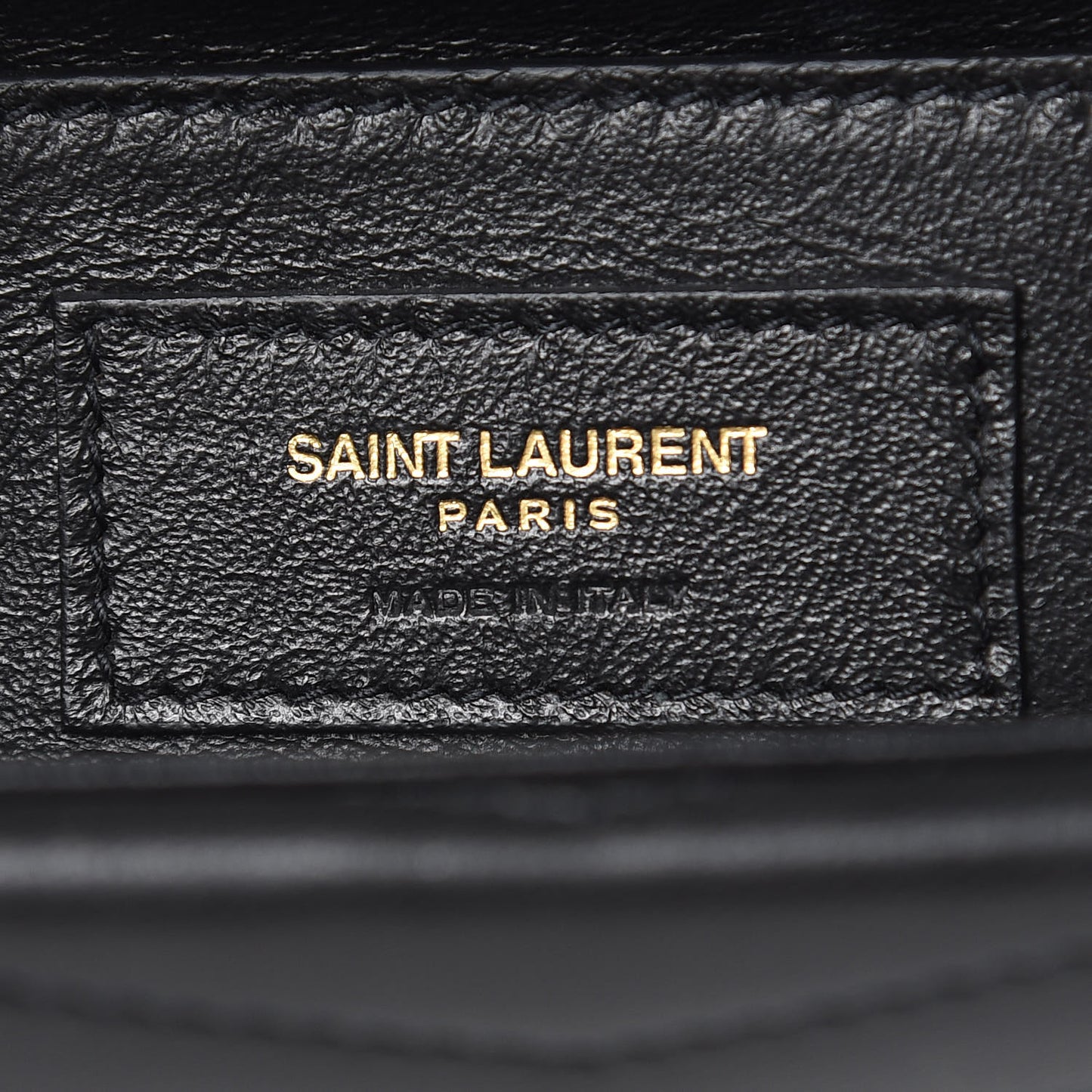Lambskin Matelasse Chevron Monogram Small Sulpice Bag Black