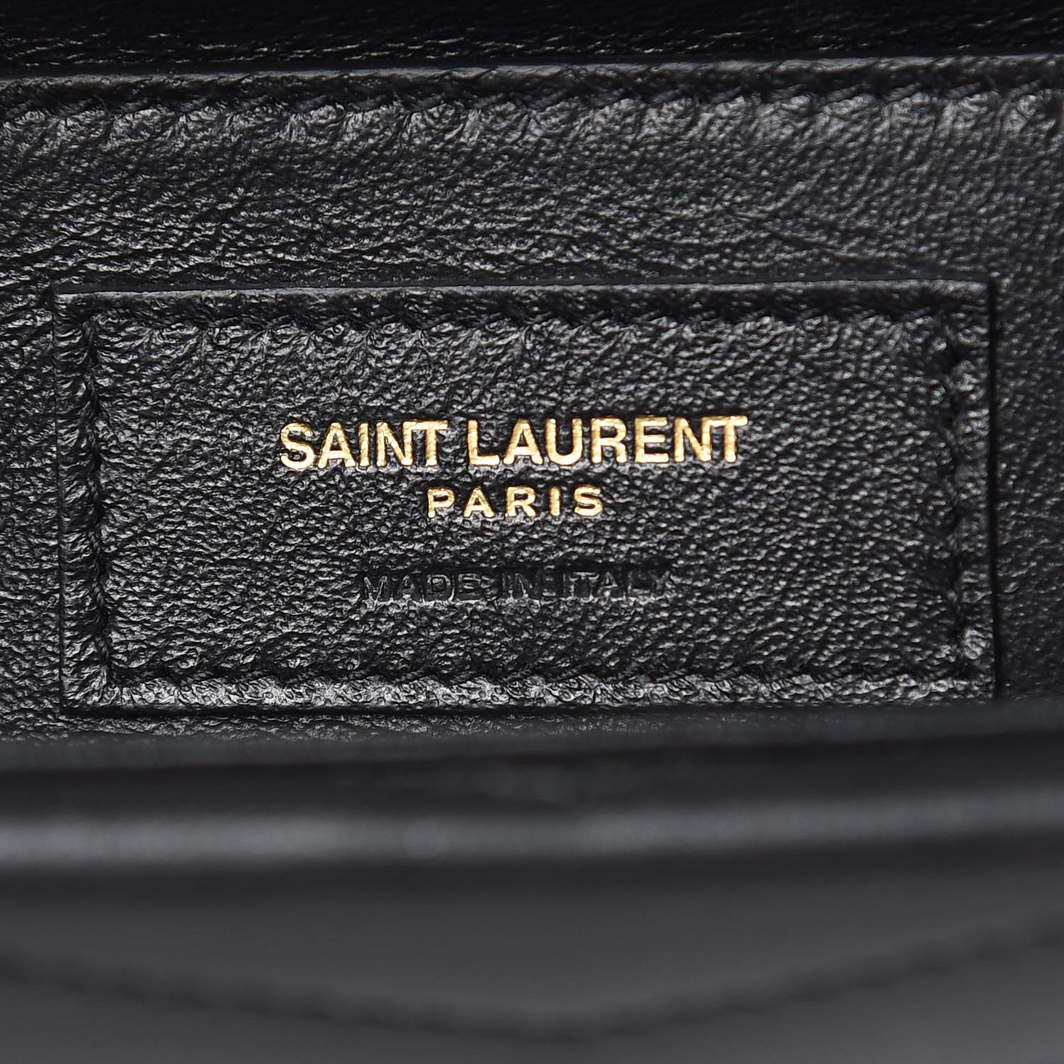 Saint Laurent Lambskin Matelasse Chevron Monogram Small Sulpice Bag Black 6 of 13