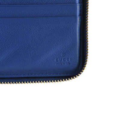 Gucci Vitello Eclipse Interlocking G Zip Around Card Case Wallet Bright Splash Carrot Orange 6 of 10